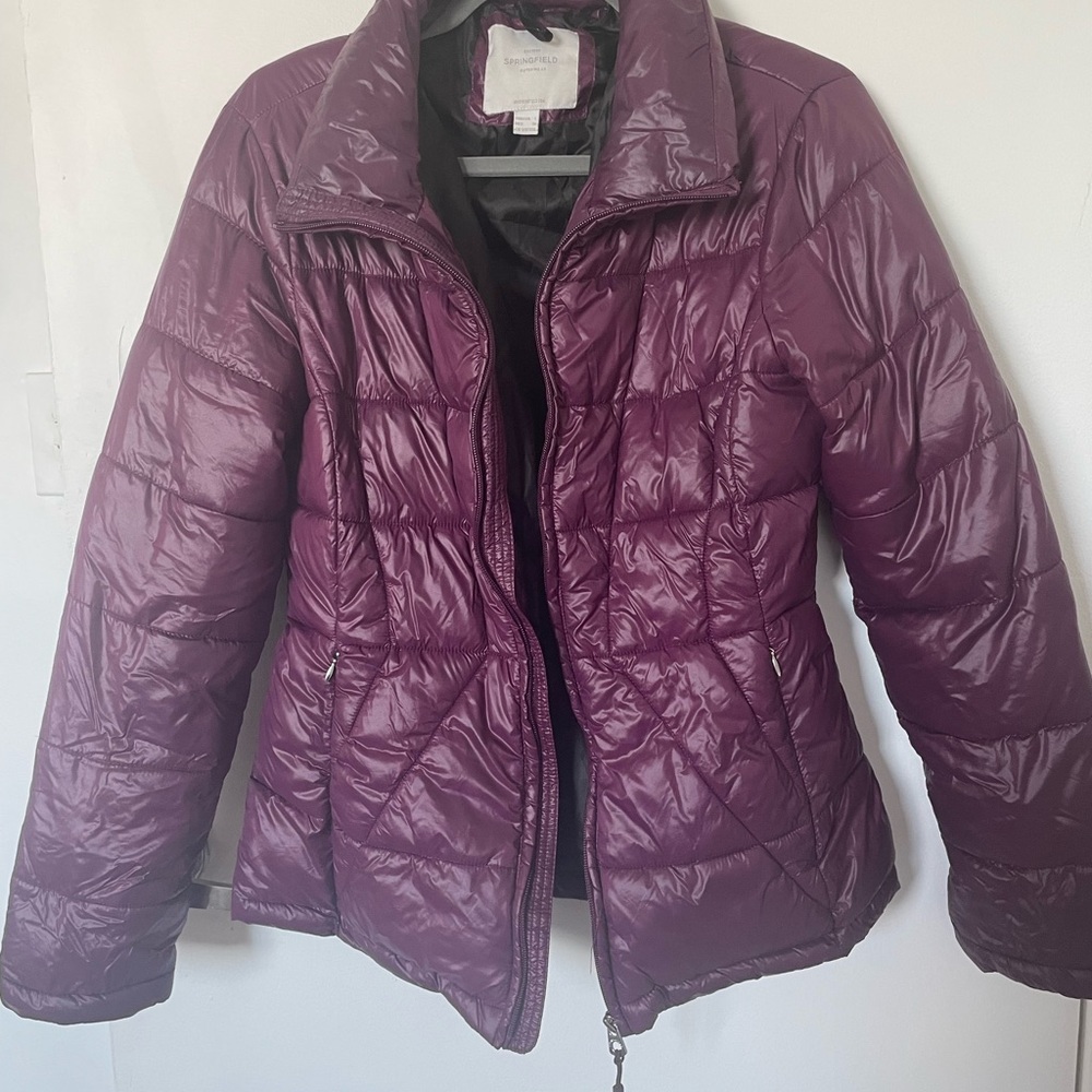 Plum Puffer Jacket for Women